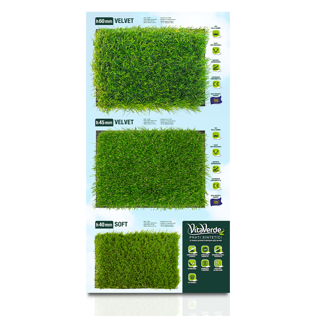 Prato Sintetico Linea Vitaverde ESPOSITORE NOVITA'  CM 100X51 